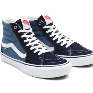 Vans Navy and Light Blue sk8-high